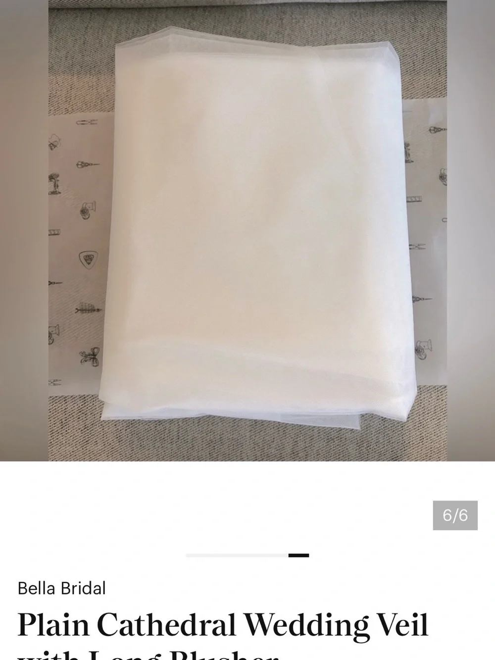 White Cathedral Wedding Veil